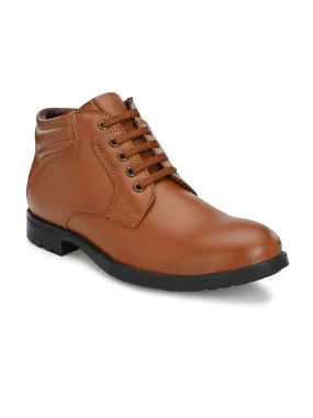 Jerry Lace-up Tan Boots