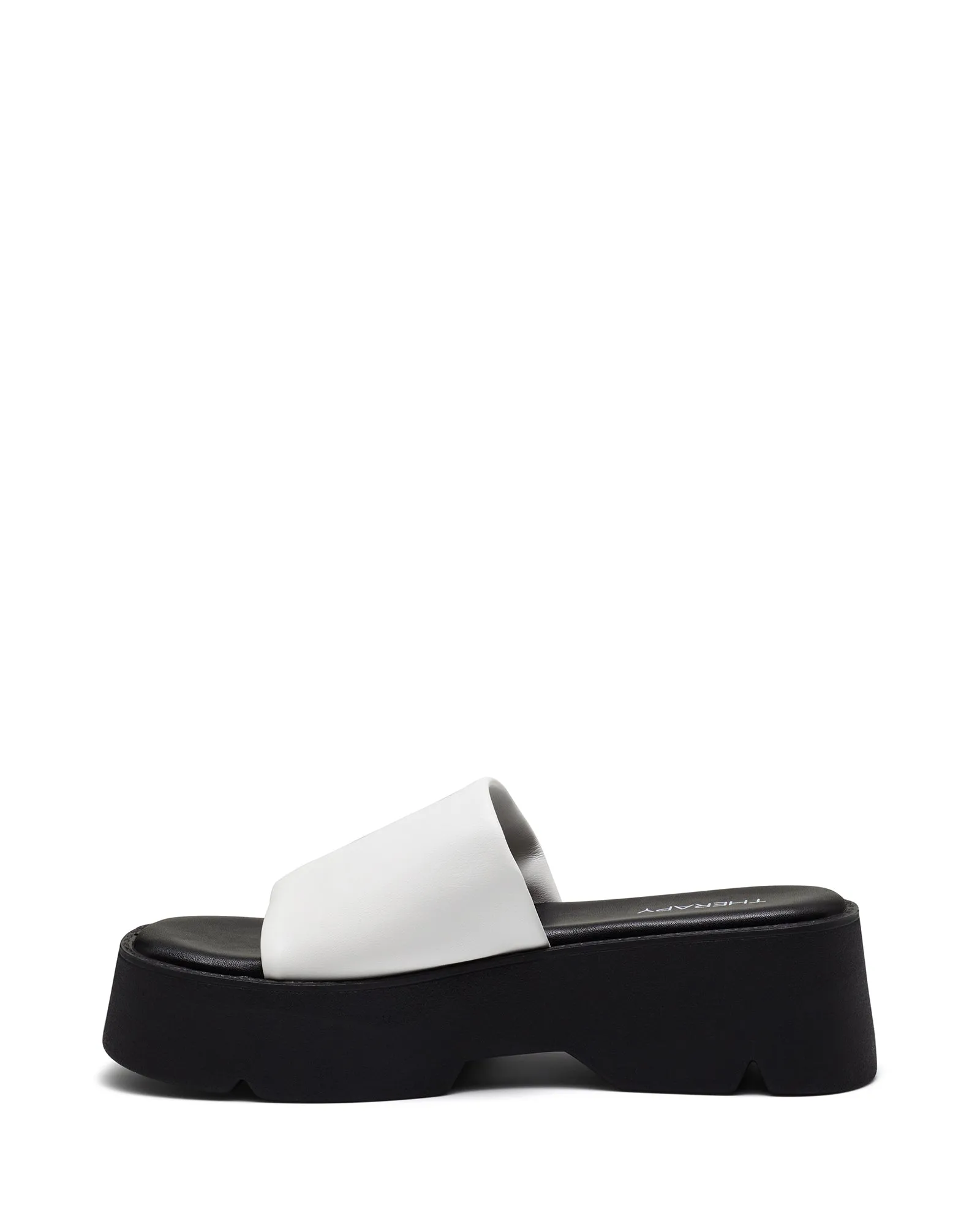 Kali Flatform Sandal White