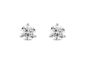 Lab-Grown Diamond 1ct. tw. Round Brilliant Solitaire 14k Gold Studs | White