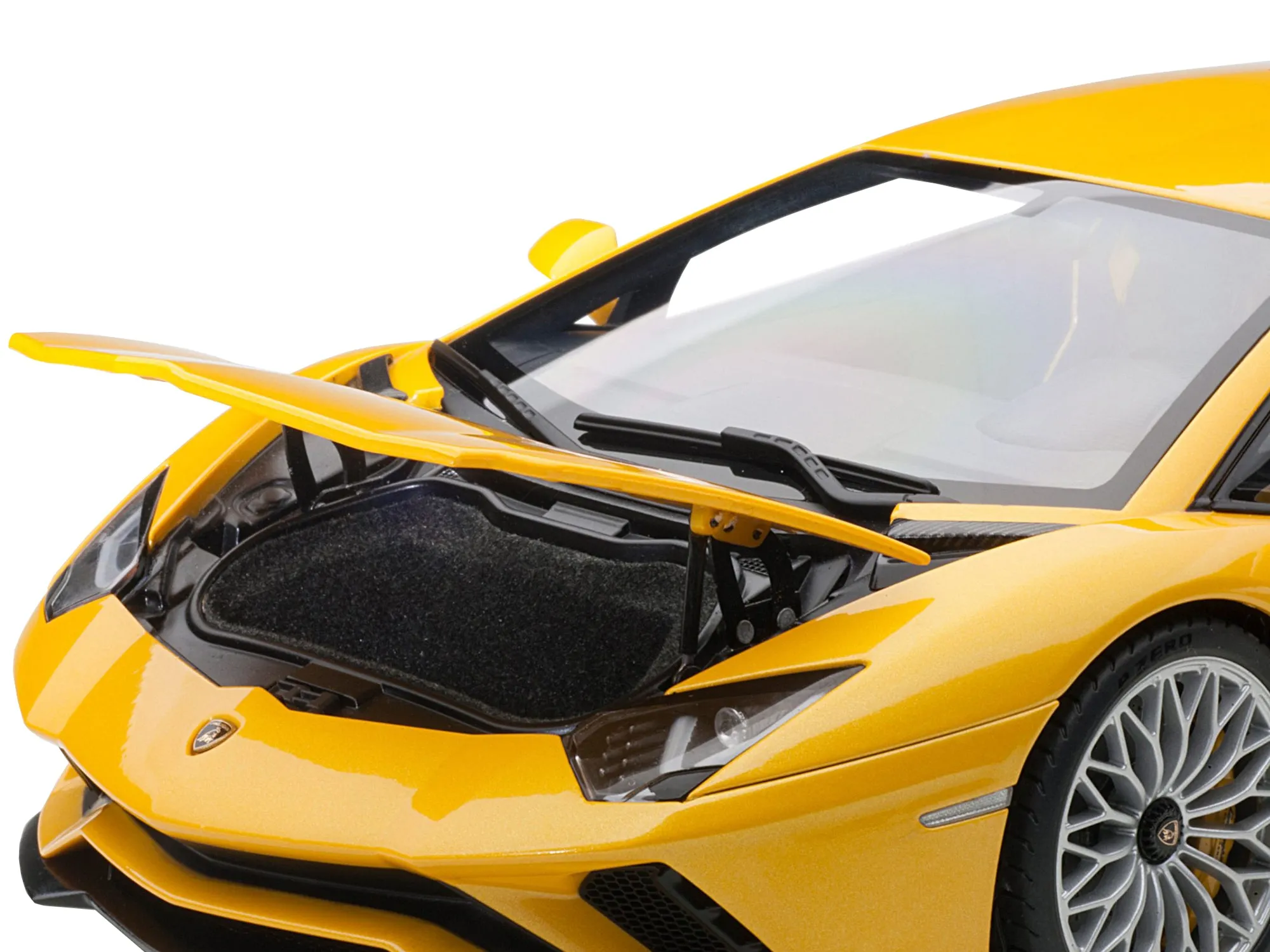 Lamborghini Aventador S New Giallo Orion/ Pearl Yellow 1/18 Model Car by Autoart