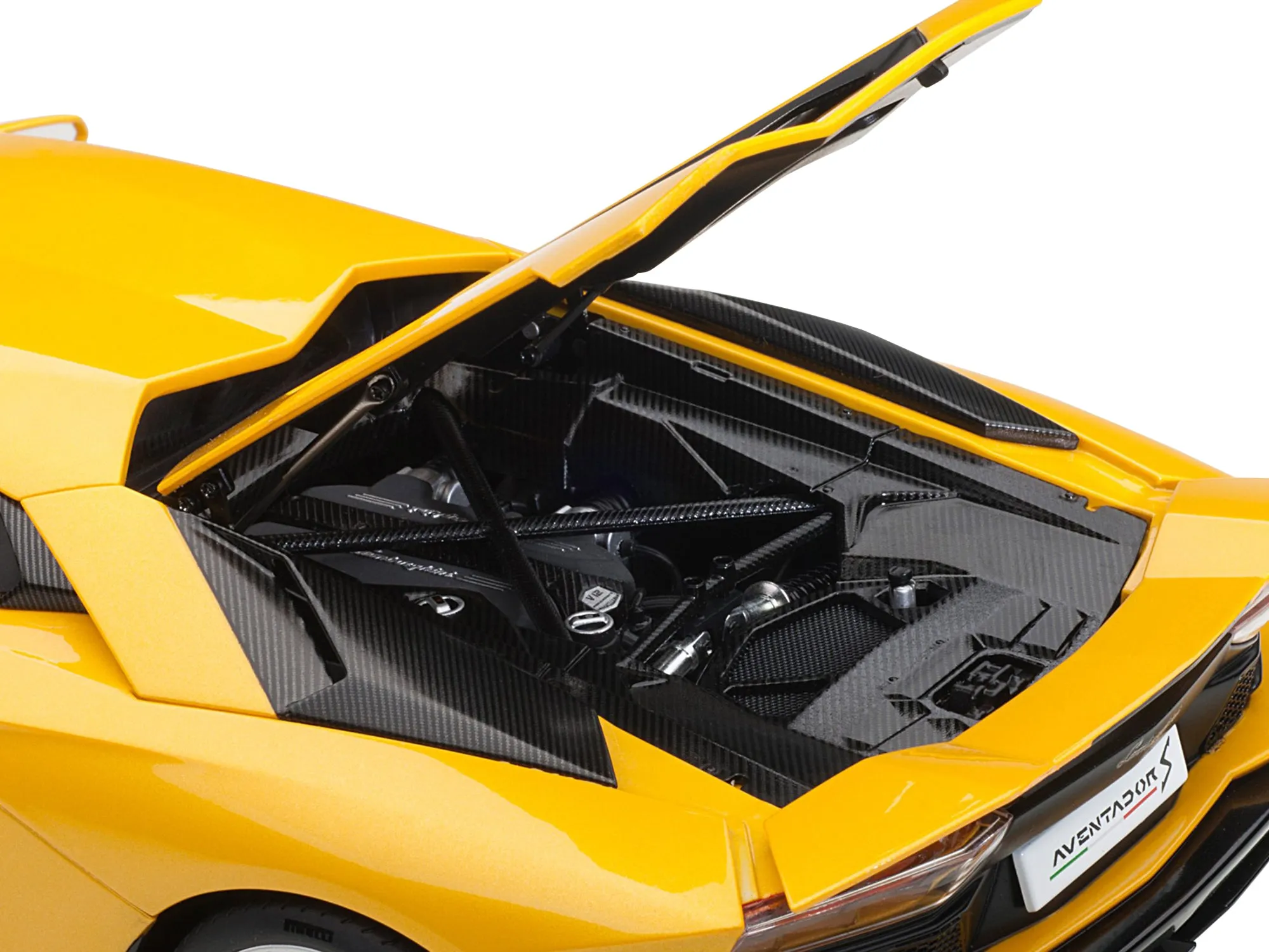 Lamborghini Aventador S New Giallo Orion/ Pearl Yellow 1/18 Model Car by Autoart