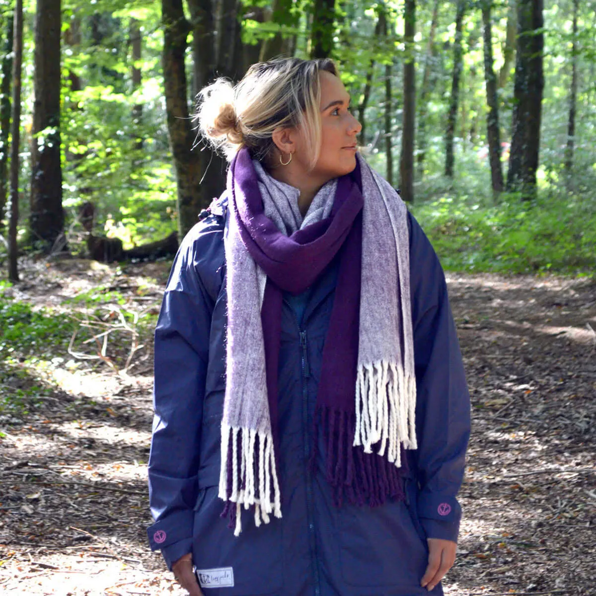 Lazy Jacks Clothing - Blanket Scarf Deep Purple