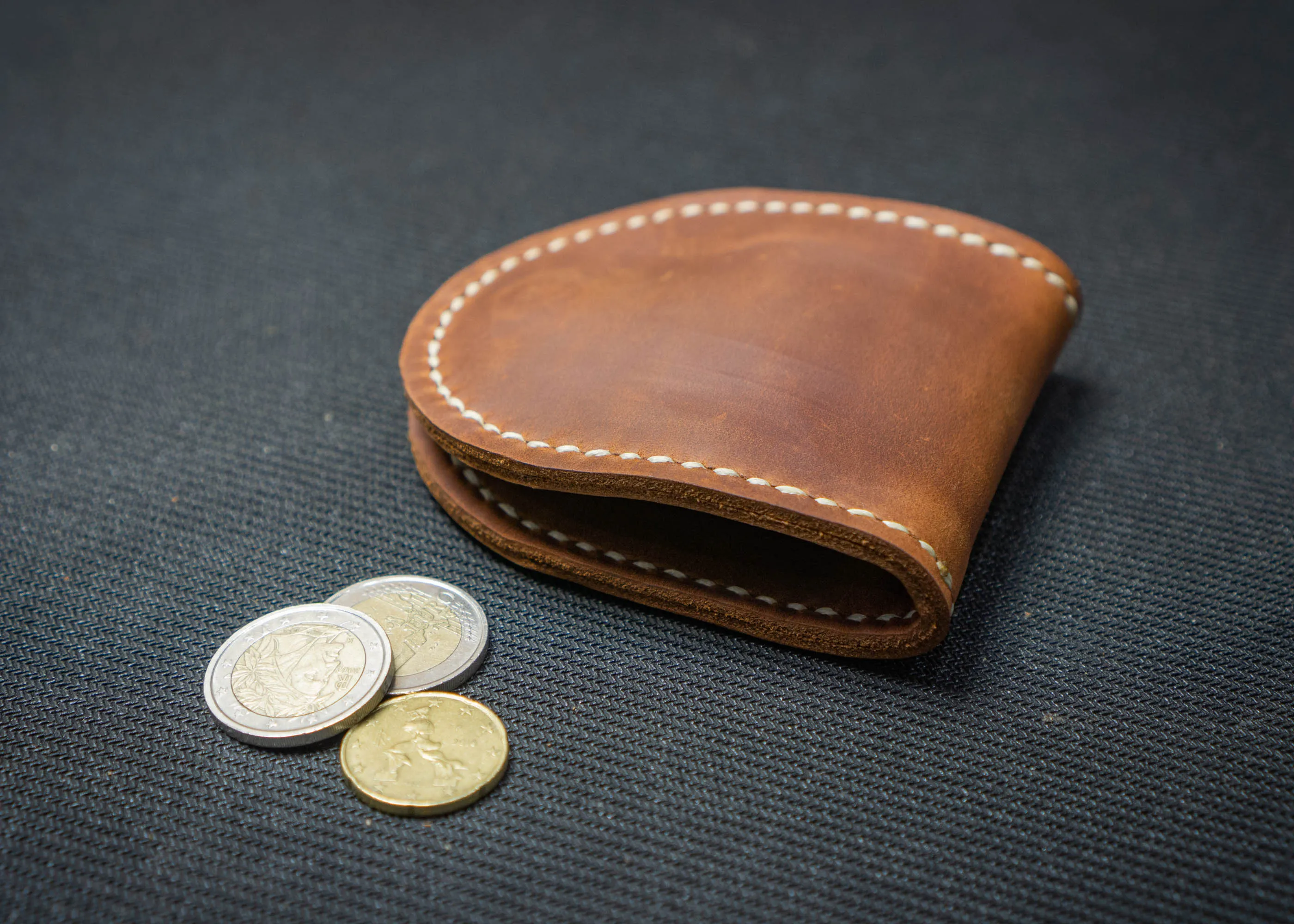 Leather Coin Purse | Personalised gift, Handcrafted