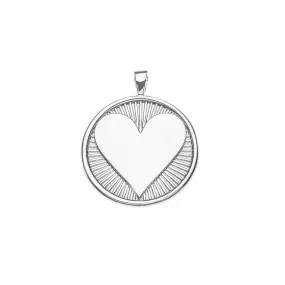 LOVE Hearts Find Me Pendant in Silver