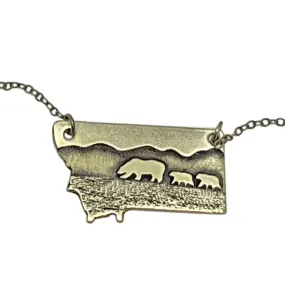 Mama and Cubs Necklace