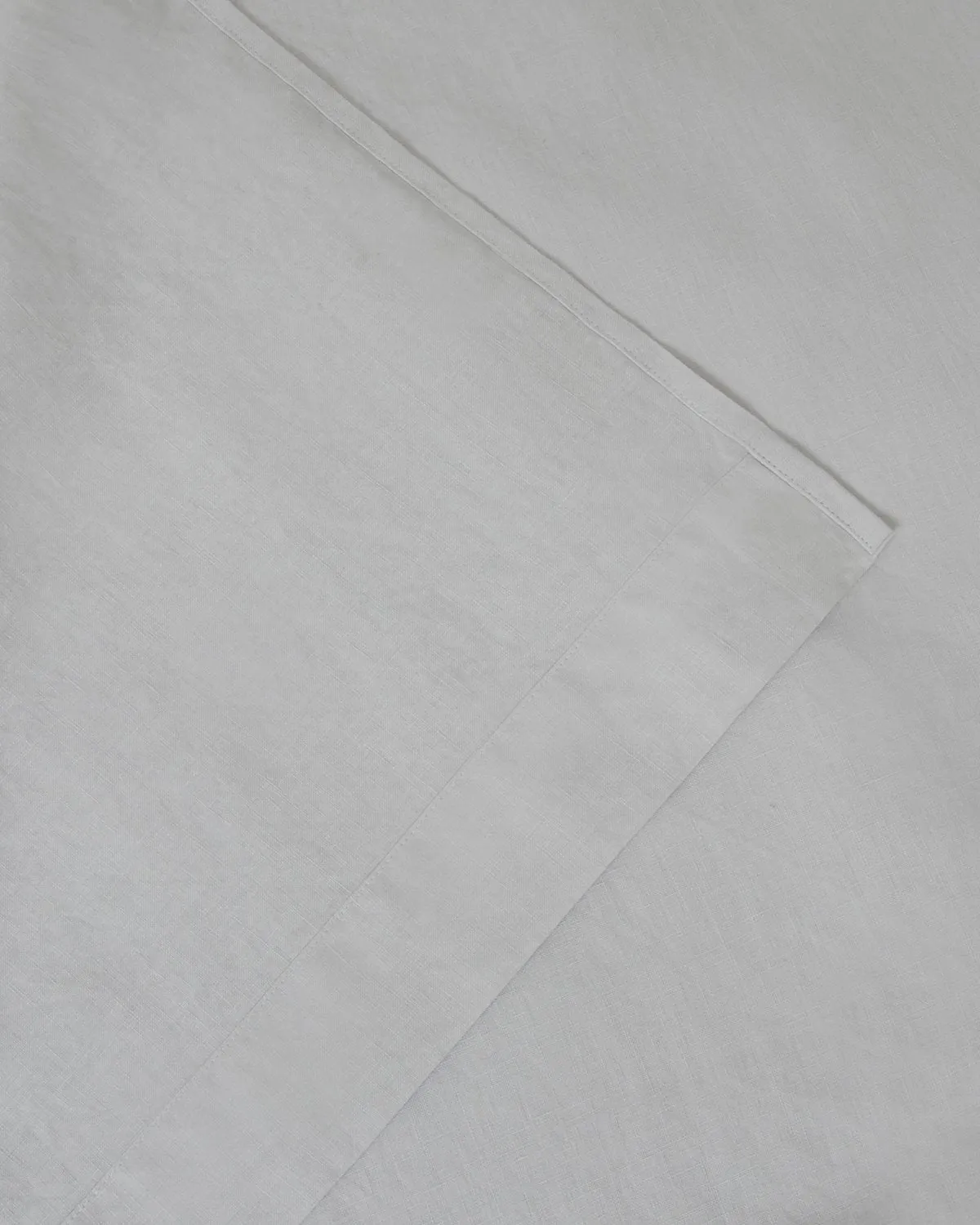 Marcel Linen Fitted Sheet - Glacier