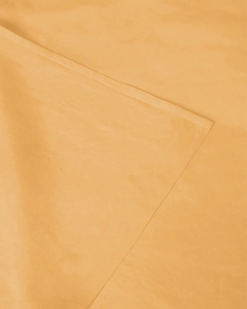 Marcel Linen Flat Sheet - Mustard