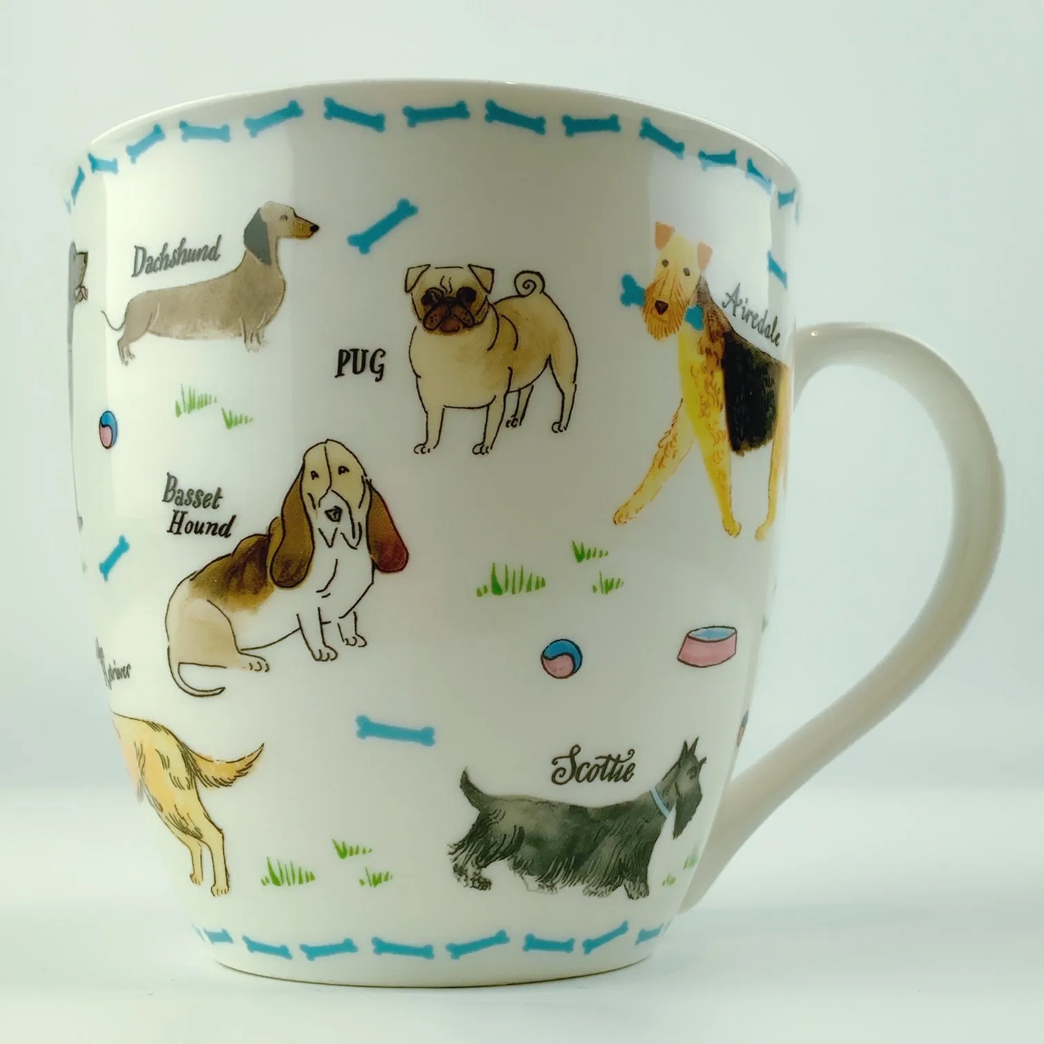 Milly Green British Design Debonair Dogs Coffee Mug Tea Cup 20 oz