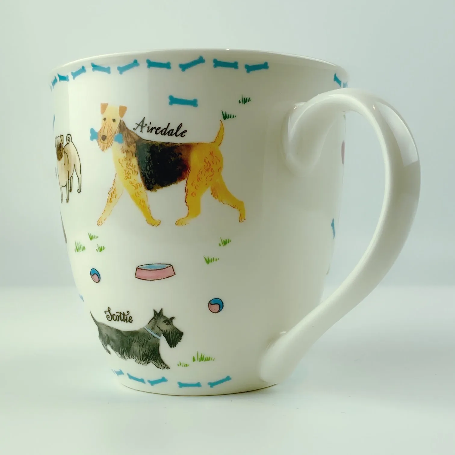 Milly Green British Design Debonair Dogs Coffee Mug Tea Cup 20 oz