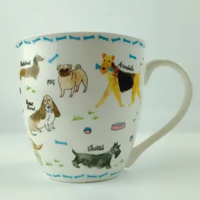 Milly Green British Design Debonair Dogs Coffee Mug Tea Cup 20 oz