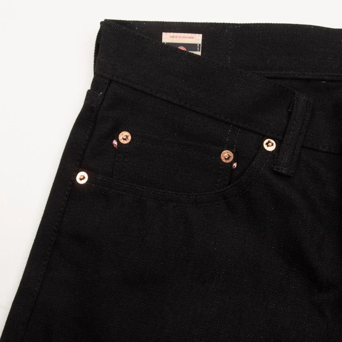 Momotaro Jeans - 0405-B 15.7oz Black Selvedge Denim - High Tapered Fit