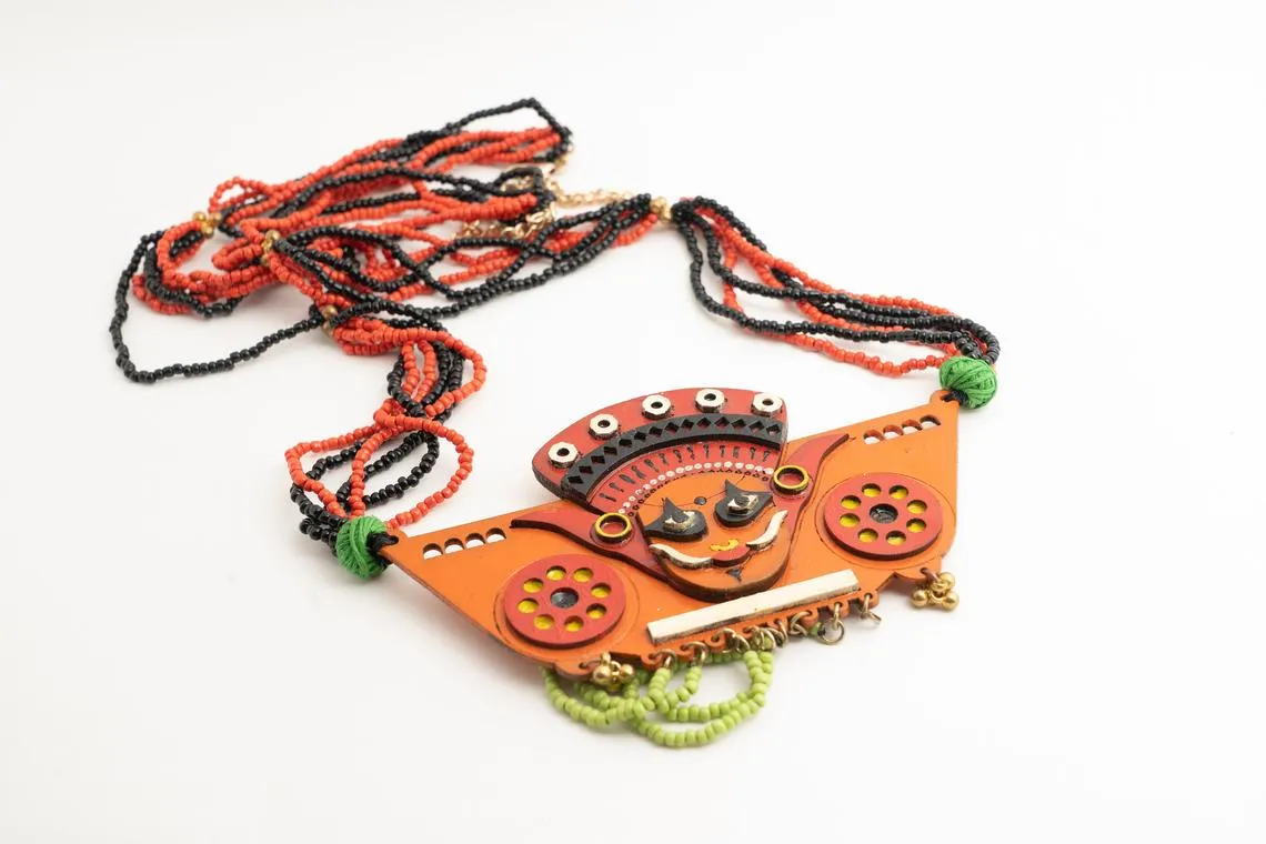 Naga kaali Hand painted Neckpiece