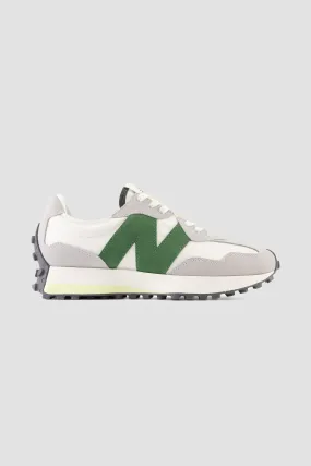 New Balance Women's 327 Sneaker in Raincloud with Nori