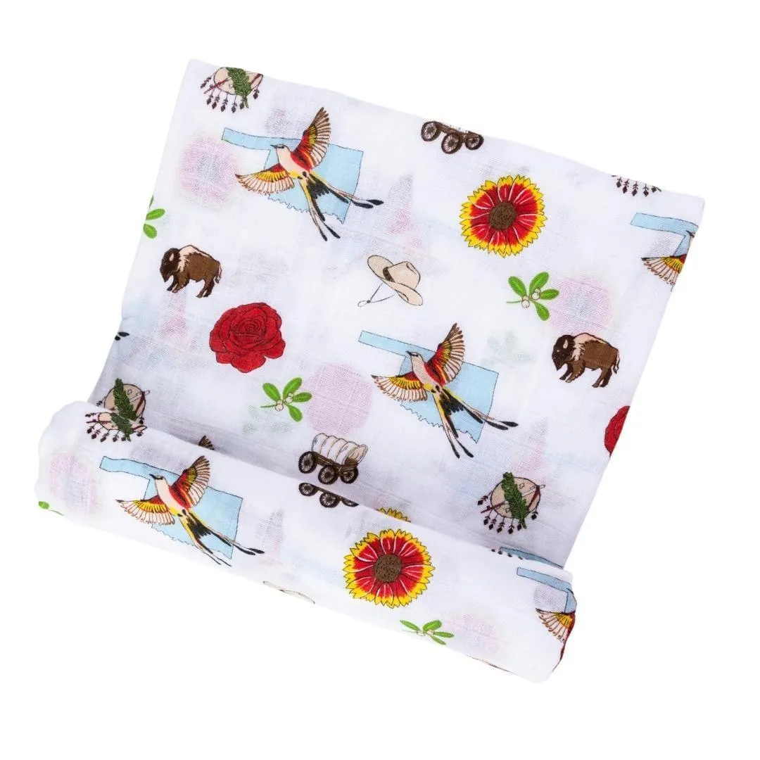 Oklahoma Baby Swaddle Blanket