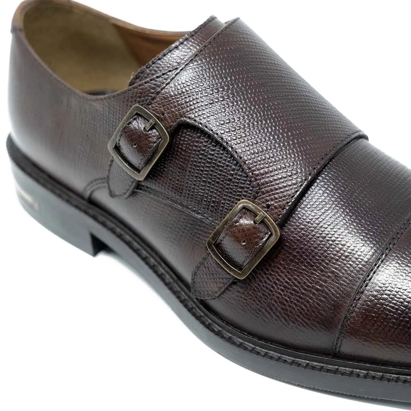 Oliver Etched Monk Strap Shoes