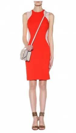 Optical Orange Dress