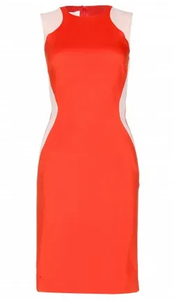 Optical Orange Dress