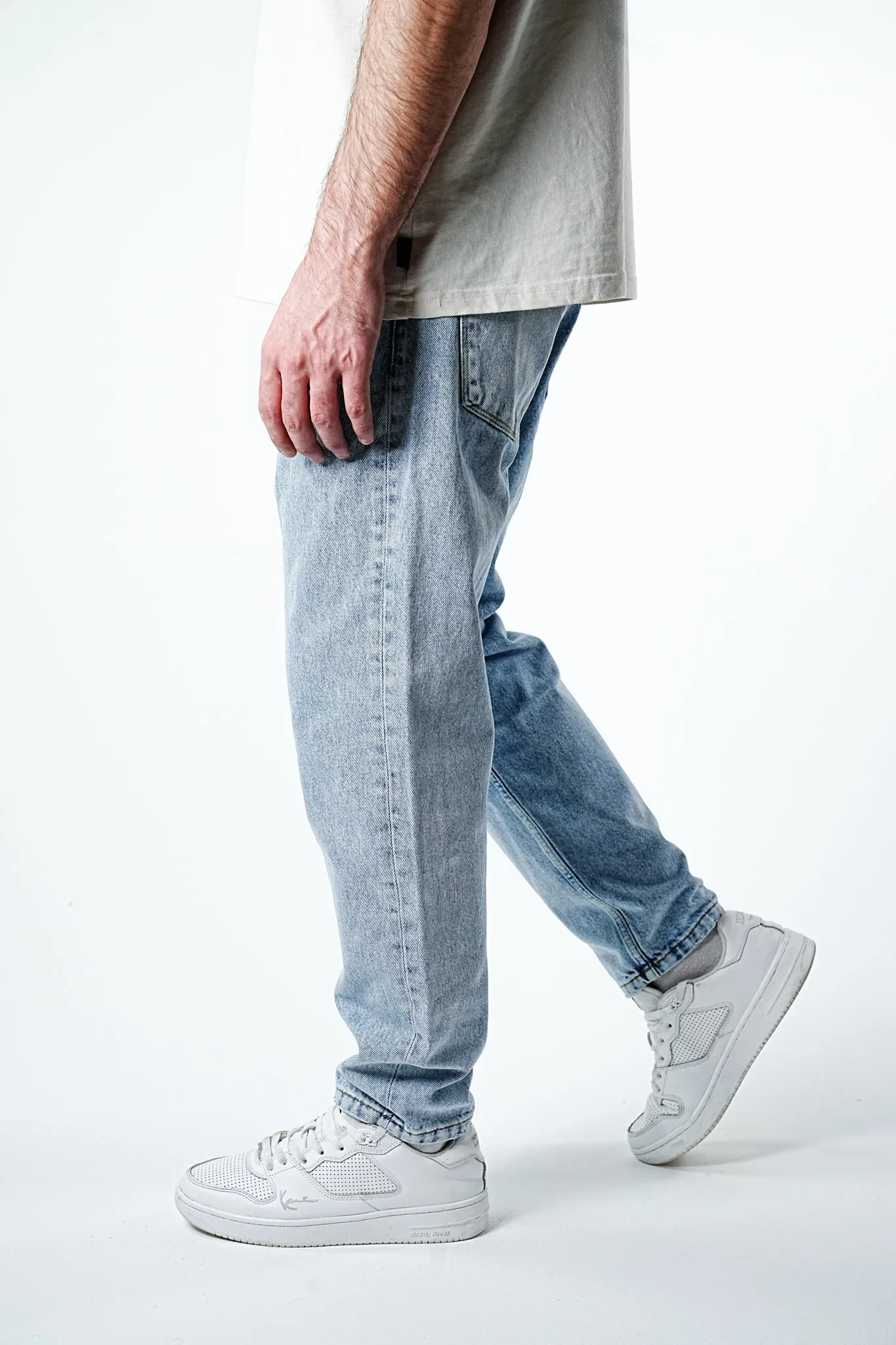 Premium Blue Faded Relaxed Fit Jeans