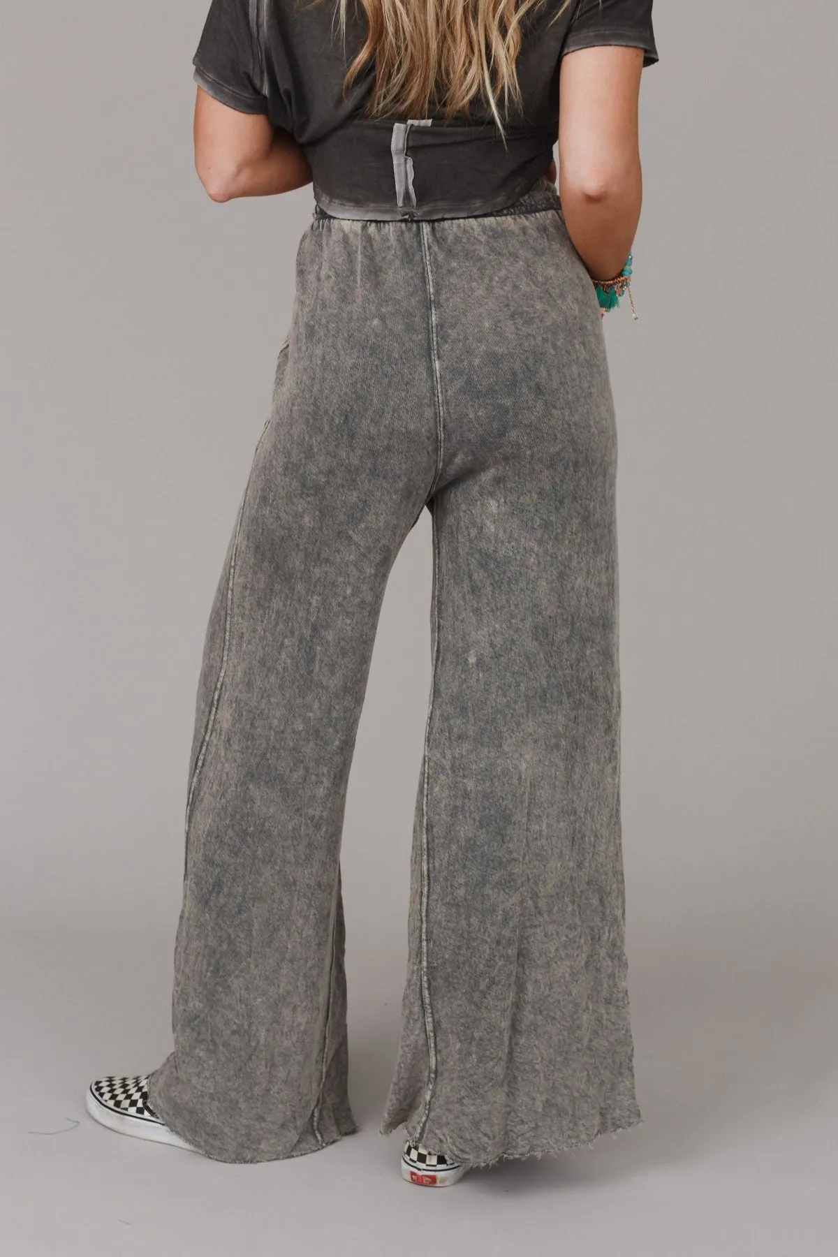 Relaxing Robin Wide Leg Pant - New Gray