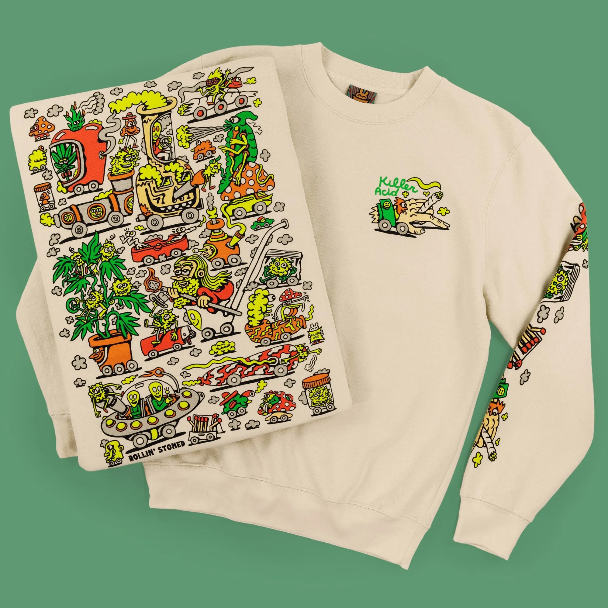 Rollin' Stoned Crewneck Sweatshirt