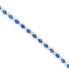 Sapphire and Diamond Bracelet