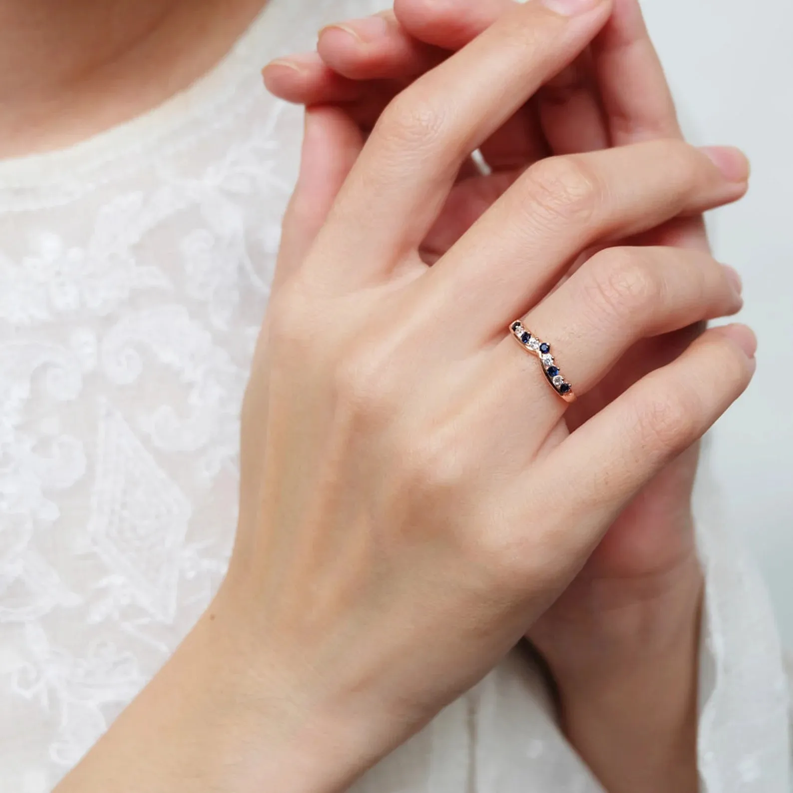 Sapphire Cluster Ring Camille