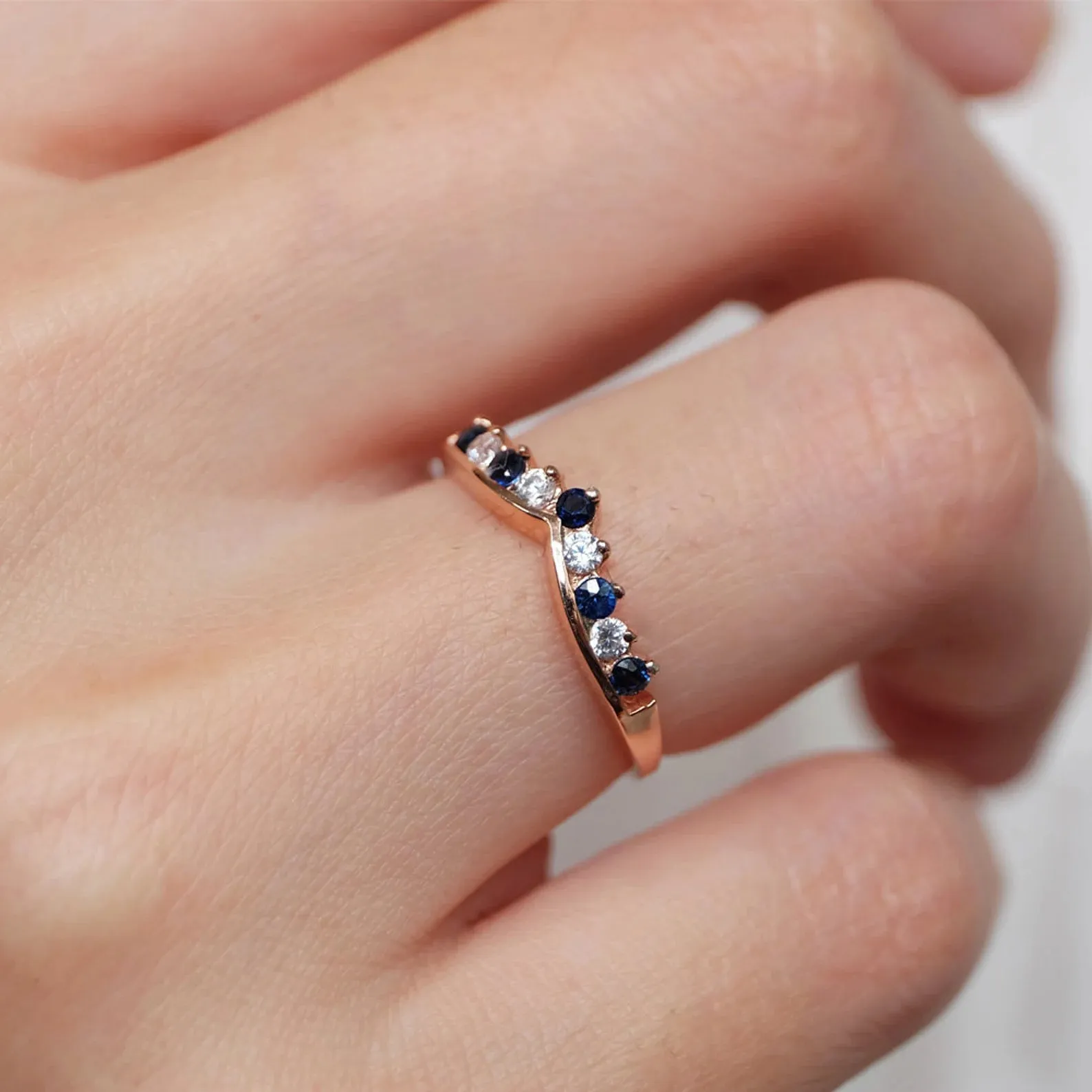 Sapphire Cluster Ring Camille