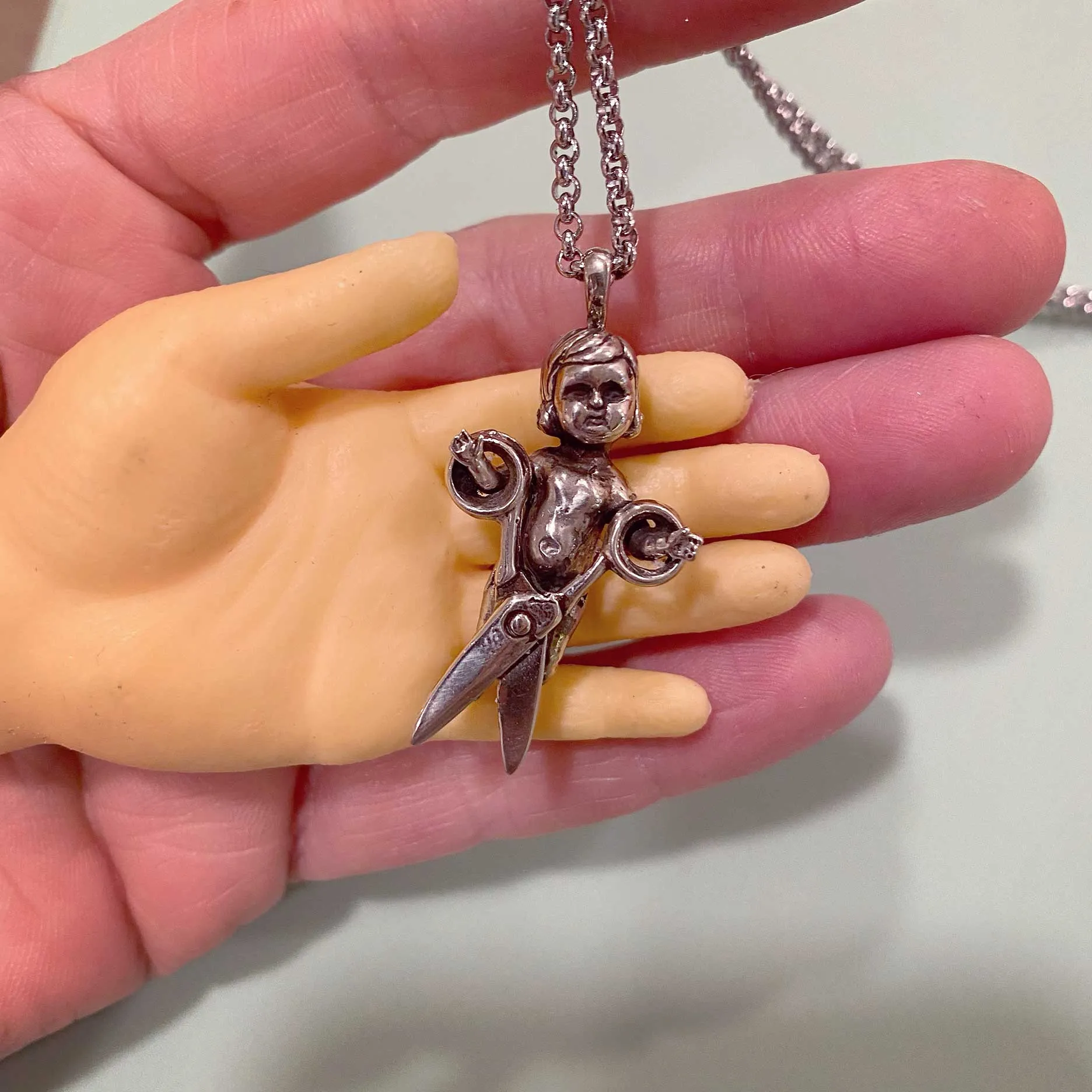 Scissor Baby Necklace