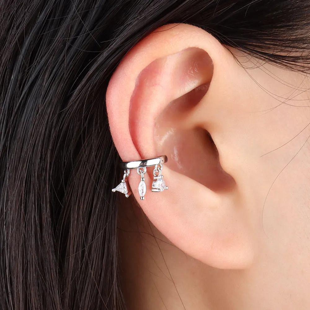 Shiny Drop Ear Cuff