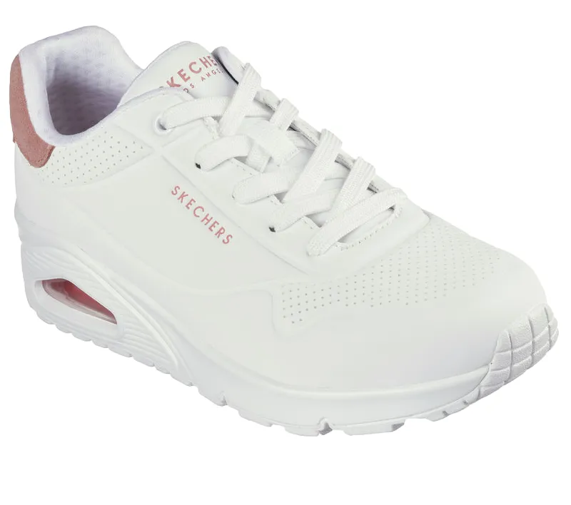 Skechers Uno Pop Back women's sneakers shoe 177092/WCRL coral white