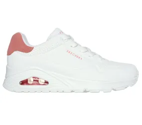 Skechers Uno Pop Back women's sneakers shoe 177092/WCRL coral white