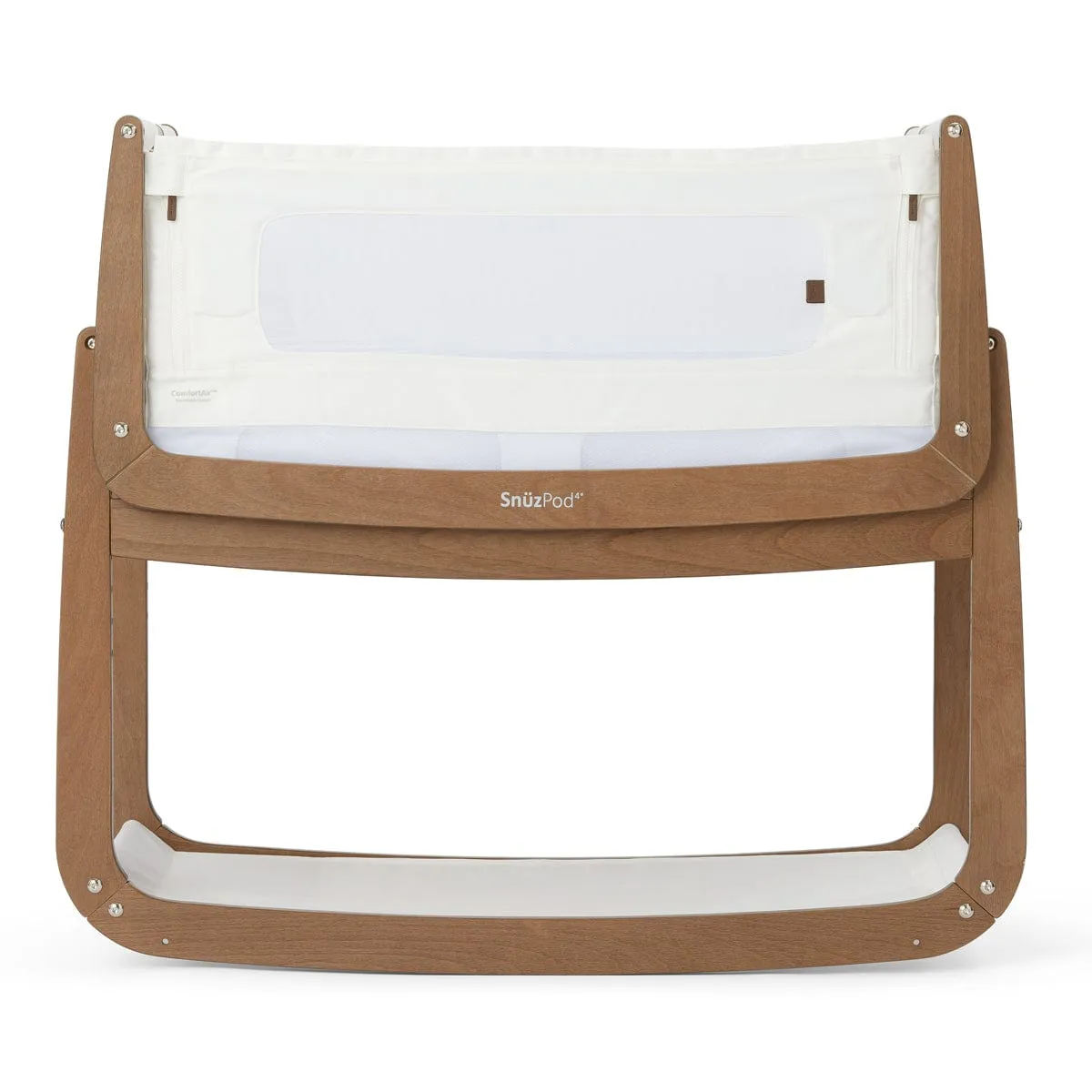 Snuzpod 4 Bedside Crib - The Natural Edit, Walnut