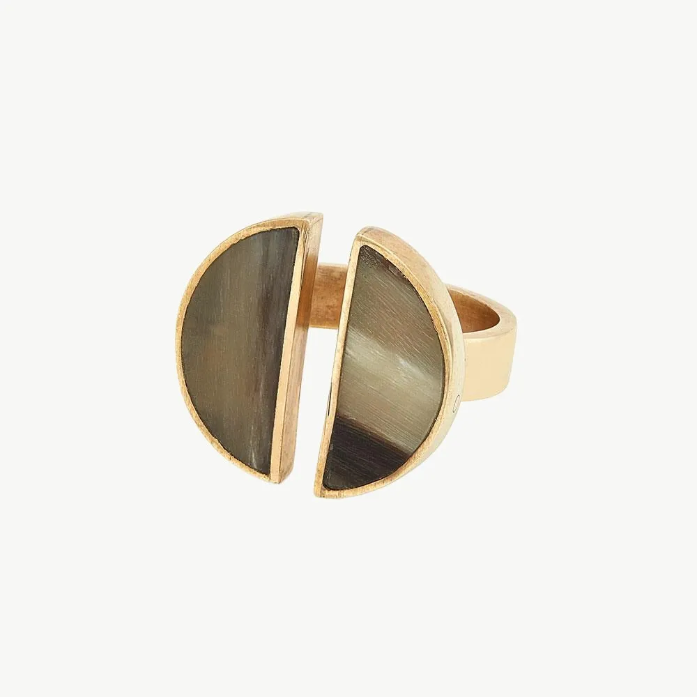 Split Moon Ring