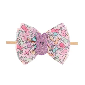 Sweet Wink Easter Peeps Tulle Bow Baby Headband