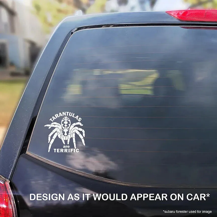 Tarantulas are Terrific Decal, Waterproof Vinyl Decal, Cute Spider Gift