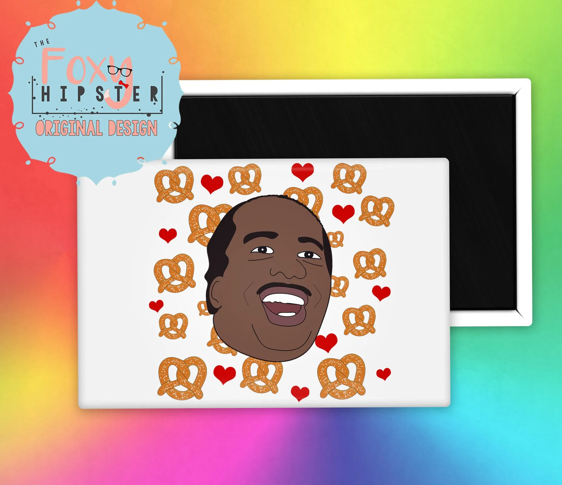 The Office Pretzel Day Stanley Hudson Fridge Magnet