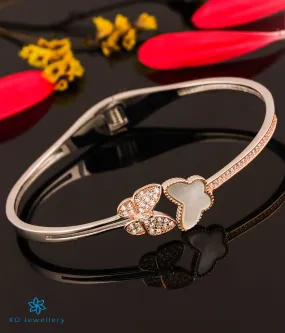 The Romance of the Butterflies Silver 2 tone Bracelet