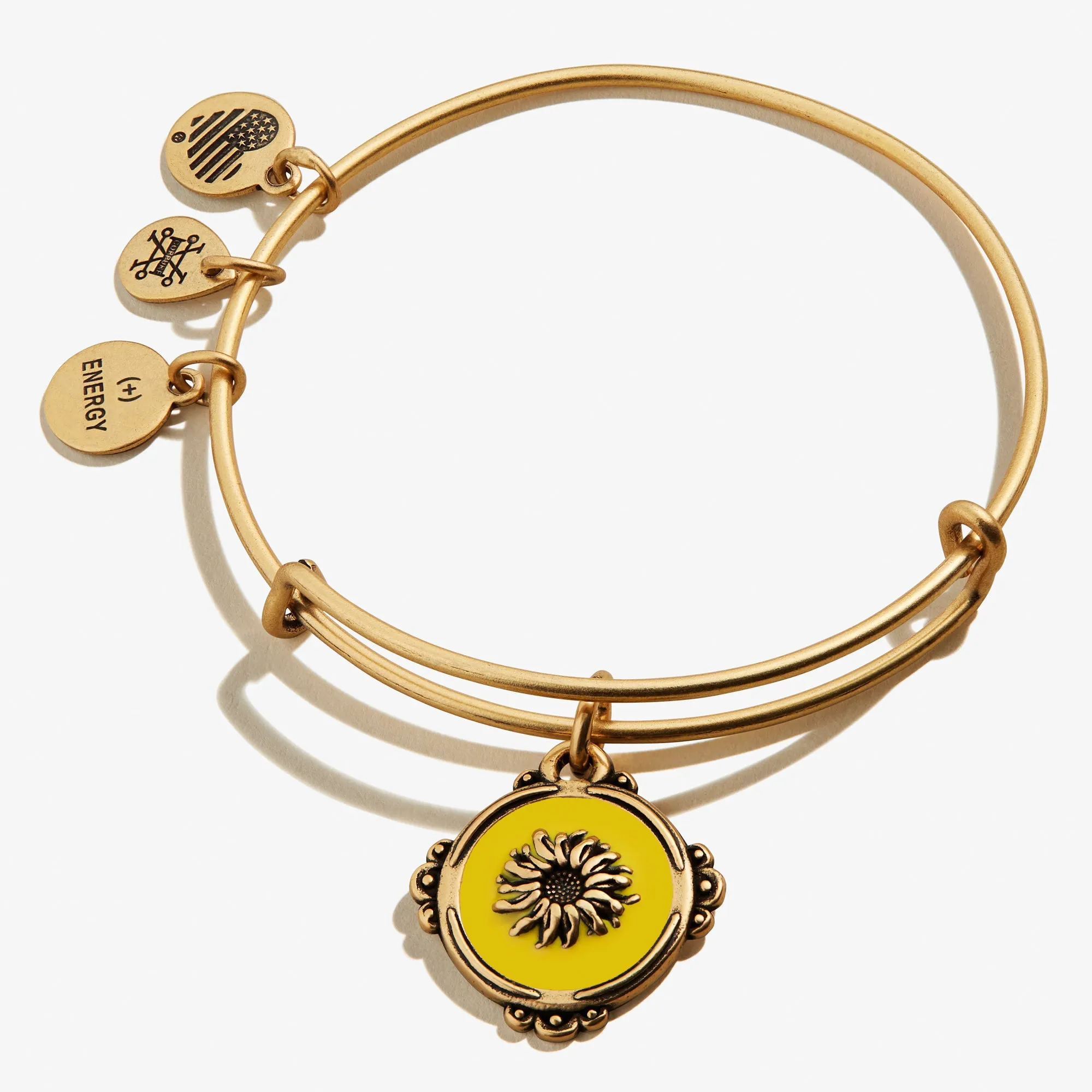 Token of Adoration Sunflower Charm Bangle