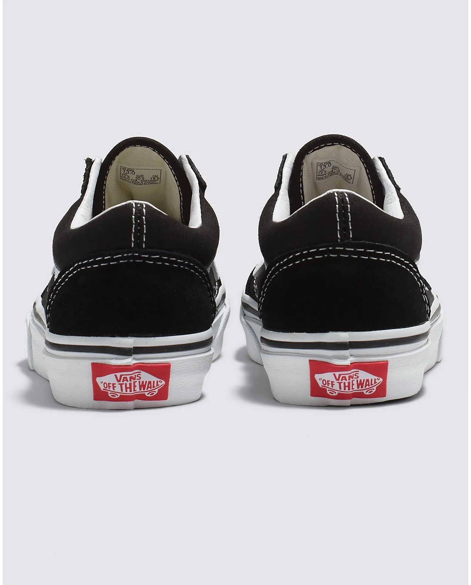 VANS Youth/Kids Old Skool Shoe (Black/True White)