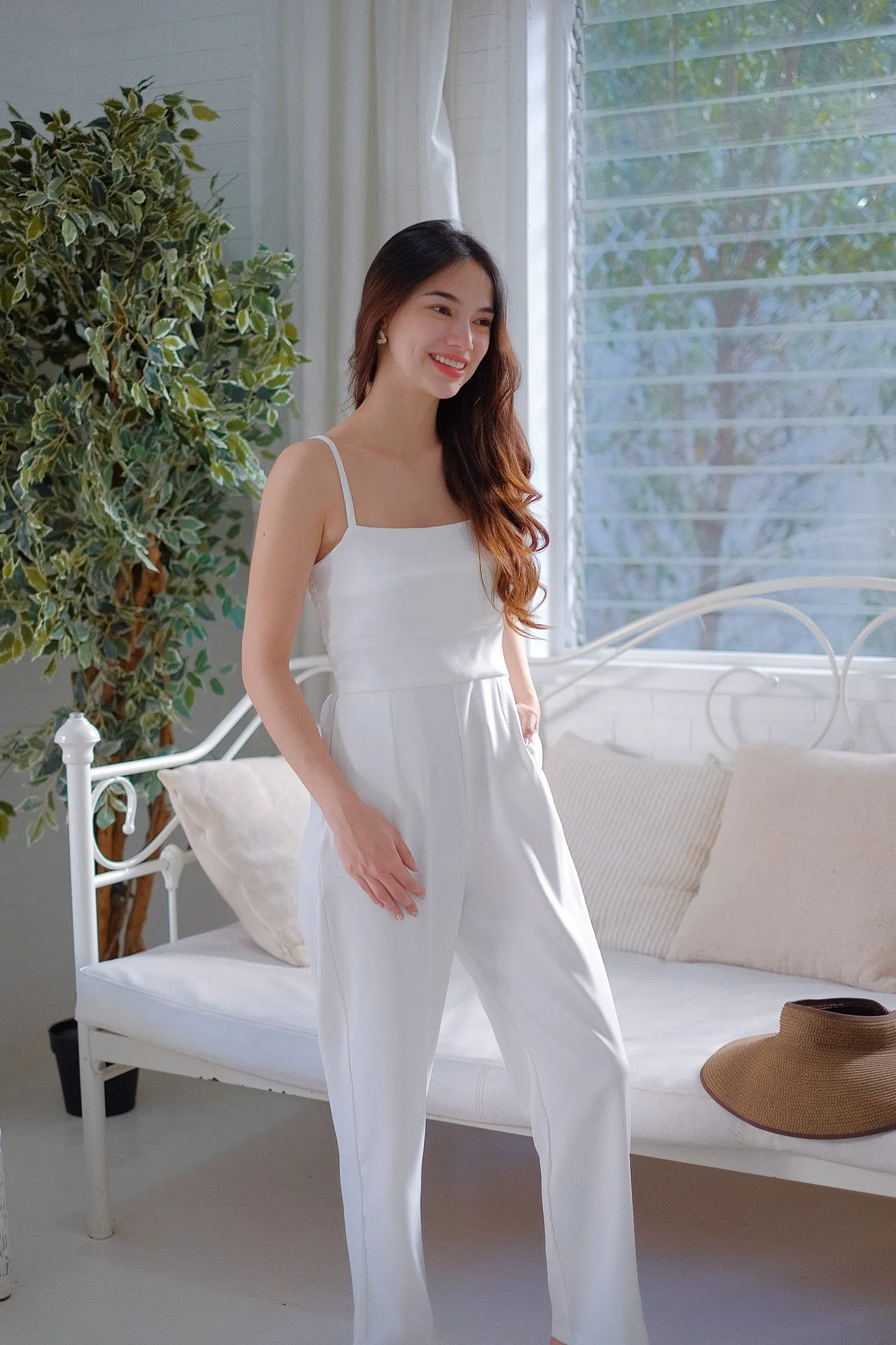 Zia Jumpsuit - white