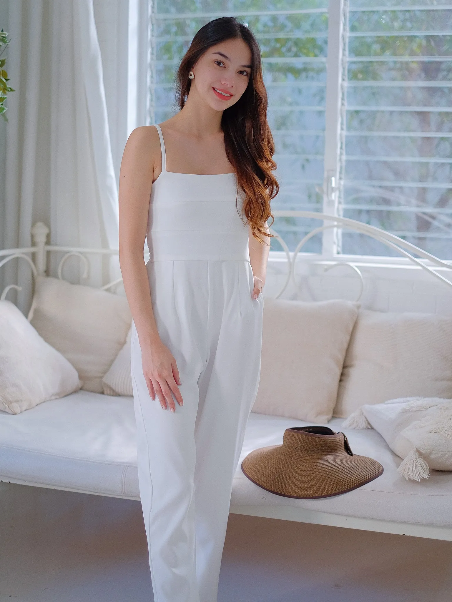 Zia Jumpsuit - white